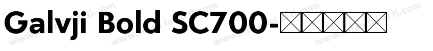 Galvji Bold SC700字体转换